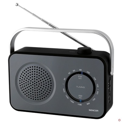 Sieťovo-batériové FM rádio Sencor SRD 2100 B