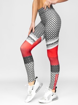 LEGGINSY KLASYCZNE MULTIKOLOROWE 20430 DENLEY_M