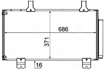 Behr hella конденсатор кондиціонера honda accord 2.0 фото №1