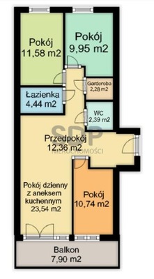 Mieszkanie, Wrocław, Stare Miasto, 77 m²