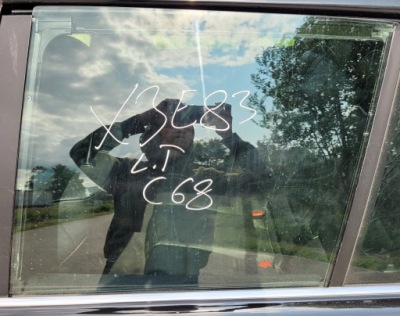 Стекло дверь левый задняя задняя bmw x3 e83 фото №1