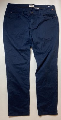 TIMBERLAND Chinosy SLIM GRANATOWE Spodnie W36 L32