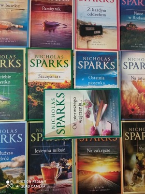 LIST W BUTELCE NICHOLAS SPARKS inne x 13 NOWE TW