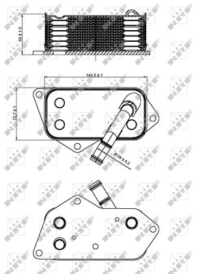 РАДИАТОР МАСЛА NRF 31277