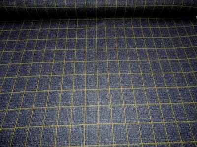 W72 Dzianina wełna krata