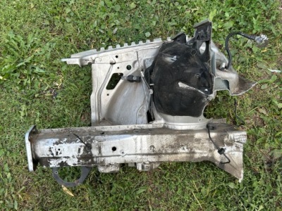 Лонжерон подкрылок обшивка чашка правый перед audi a4 b6 фото №1