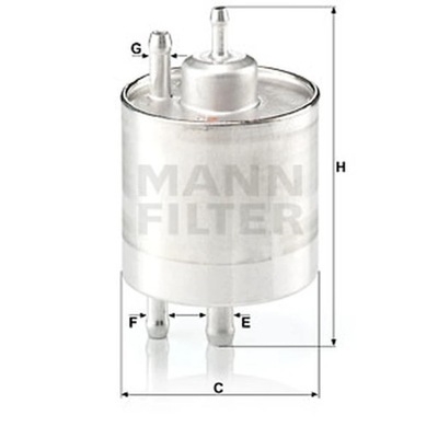 FILTRO COMBUSTIBLES MANN-FILTER WK 711/1  