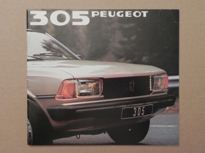 Prospekt - PEUGEOT 305 - 1981 r