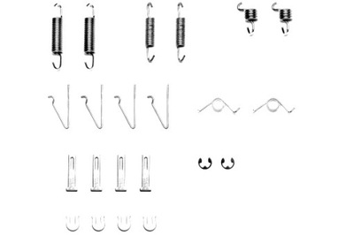TOMEX BRAKES SPRĘŻYNKI DO КОЛОДОК HAM SKODA FAVORIT 87-92