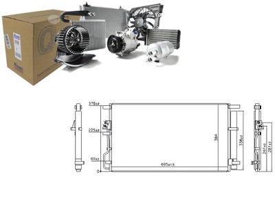 KONDENSATORIUS KONDICIONAVIMO HYUNDAI TUCSON 2.0 06.15-09.20 NISSENS 