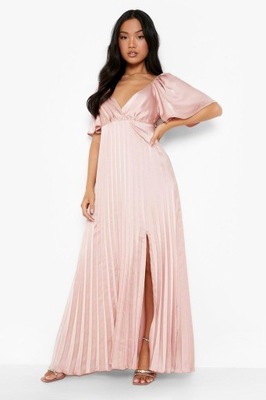 BOOHOO PLISOWANA MAXI SUKIENKA NH3 XXJ__M