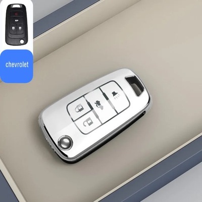 SE XFL03 4 KEYS WHITETPU CAR KEY CASE PROTECTION PROTECTION FOR CHEVROLET CRUZE  