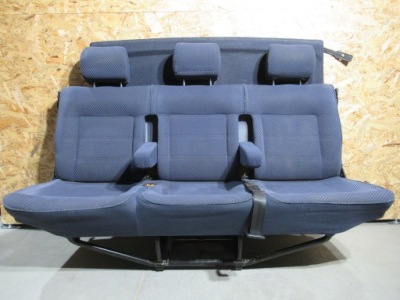 Vw t4 сидіння заднє сидіння тримісне сидіння 3 ряд з підлокітники i полиця фото №1