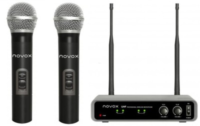 NOVOX FREE H2 MIKROFONY BEZPRZEWODOWE DORĘCZNE PARA PODWÓJNY SYSTEM DO RĘKI