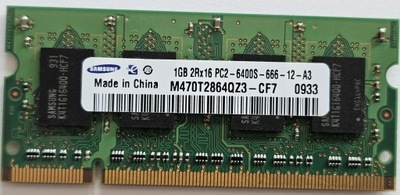 Pamięć RAM DDR2 Samsung 1 GB 800 MHz