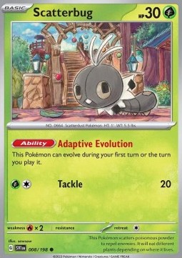 Karta Pokemon Scatterbug (SVI 008) 8/198