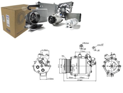 Компрессор кондиционера honda cr-v iii 2.4 i-vtec 4 фото №1