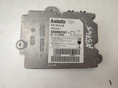 Датчик блок керування модуль подушка безпеки renault clio iii lift 8200962347 фото №1