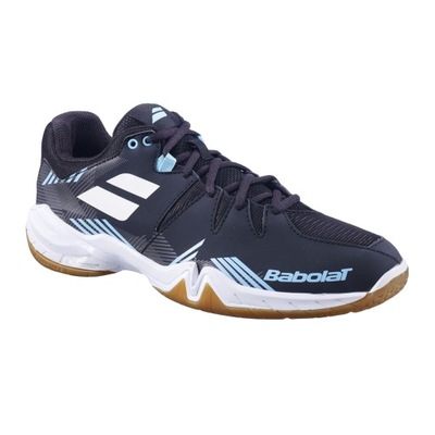 Buty do badmintona męskie Babolat Shadow Spirit black/light blue 44.5