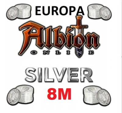 ALBION ONLINE EUROPA 8M 8MLN 8KK SILVERA SILVER COINS EU EUROPA