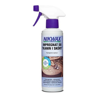 Impregnat do obuwia Nikwax tkanina i skóra spray-on 300ml (atomizer)