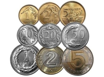 2023 zestaw komplet 1,2,5,10,20,50 gr, 1,2, 5 zł