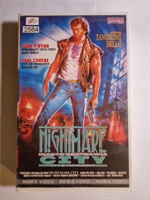 Nightmare City - Miasto bezprawia, rzadki film kaseta wideo VHS, Lektor PL