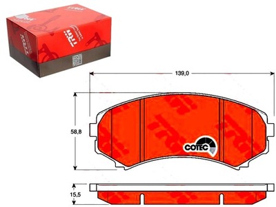 Trw тормозные колодки тормозные mazda mpv i 3.0 i v6 lv10 фото №1