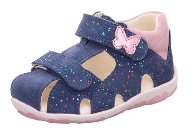 Letnie buty dziecięce, sandały Superfit FANNI 1-609041-8020 niebieskie/różowe - 25