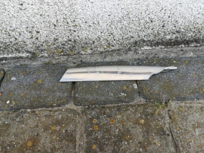 Tesla s lift хром левый верхний решётки бампер перед фото №1