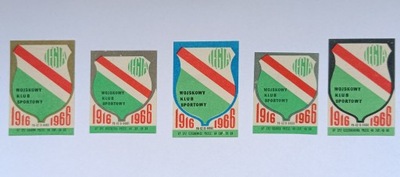 Etykiety zapałczane Legia Warszawa 50 lat