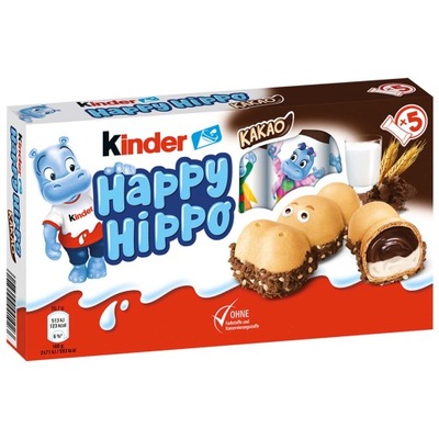 Kinder Happy Hippo Batoniki z Niemiec