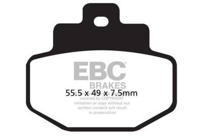 КОЛОДКИ ТОРМОЗНЫЕ EBC SFA321 SKUTEROWE (КОМПЛЕКТ. NA 1 ДИСКИ ТОРМОЗНЫЕ)