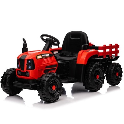 Traktorek dziecięcy Z Przyczepką Czerwony