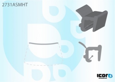 Прокладка do citroen c2 3d 03-10 молдинг верхній фото №1