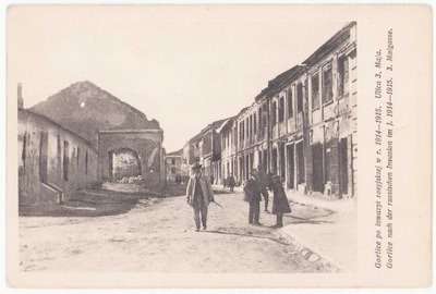 Gorlice po inwazji rosyjskiej w r. 1914-1915. -Ulica 3 maja - 1916