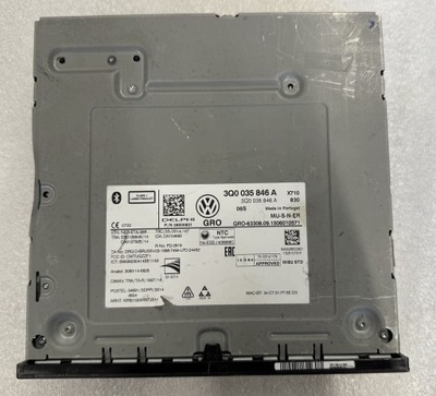 Vw модуль зчитувач навігація радіо 3q0035846a..... фото №1