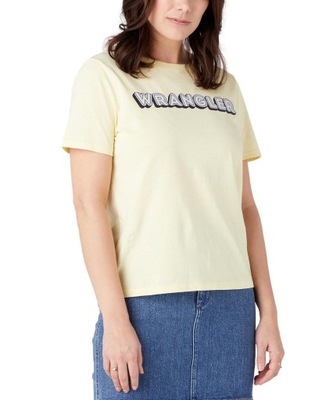 T-shirt Wrangler LOGO TEE W7XFD3X6Z Vanilla XS