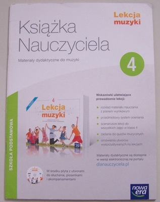 LEKCJA MUZYKI KL4 KSIĄŻKA NAUCZYCIELA z CD