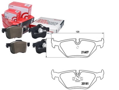 BREMBO КОЛОДКИ ГАЛЬМІВНІ BMW 3 E36 90-98 ЗАД