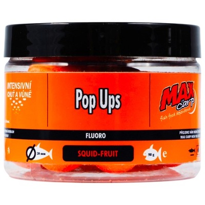 Przynęta Kulki Pływające Pop Up Fluo Max Carp Squid Fruit 20 mm