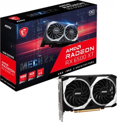 Karta graficzna MSI Radeon RX 6500 XT Mech X2 OC 4