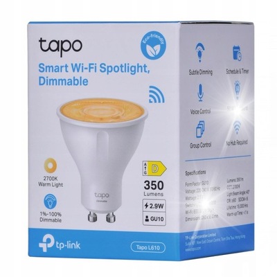 Żarówka INTELIGENTNA SMART LED GU10 TAPO L610