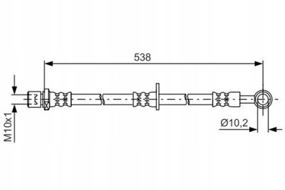 BOSCH 1 987 481 606 CABLE BRAKE ELASTIC  