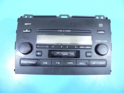 Радио заводской toyota land cruiser 120 j120 86120-60510 радиопроигрыватель фото №1