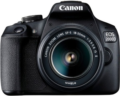 Aparat Canon EOS 2000D + obiektyw EF-S 18-55 IS II
