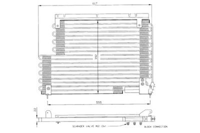 NRF КОНДЕНСАТОР КОНДИЦИОНЕРА VOLVO 940 940 II 960 960 II S90 I V90 I