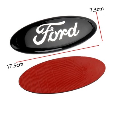 EMBLEMA INSIGNIA PARTE TRASERA PIEZA DE RECAMBIO COCHE LOGOTIPO FORD NEGRO 17.5*7.3CM  