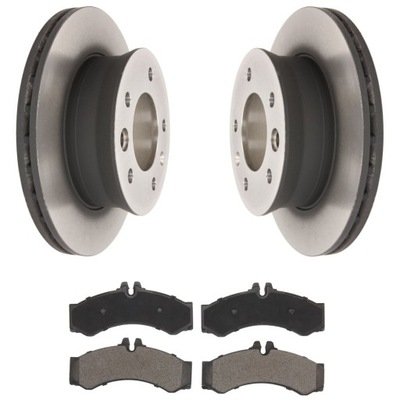 Тормозные диски + тормозные колодки перед mercedes sprinter 95-06 фото №1