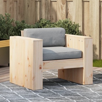 Fotel ogrodowy, 79x60x62 cm, lite drewno sosnowe